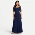Rochie elegantă bleumarin Little Mistress