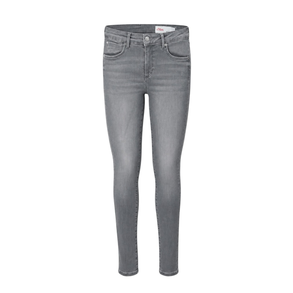 Blugi s.Oliver Izabell gri skinny mid rise