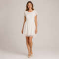 Rochie White and More Lucia albă din dantelă