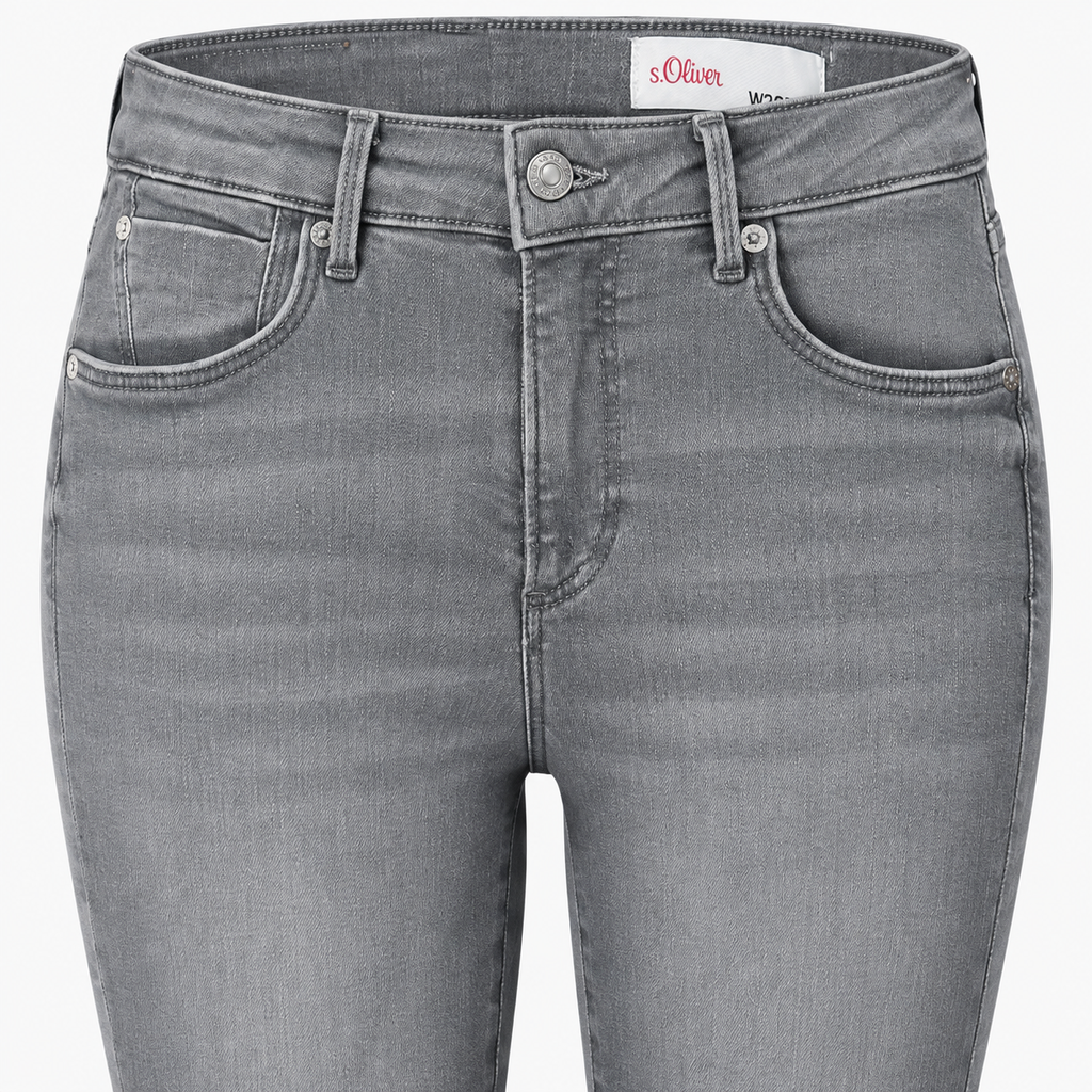 Blugi s.Oliver Izabell gri skinny mid rise
