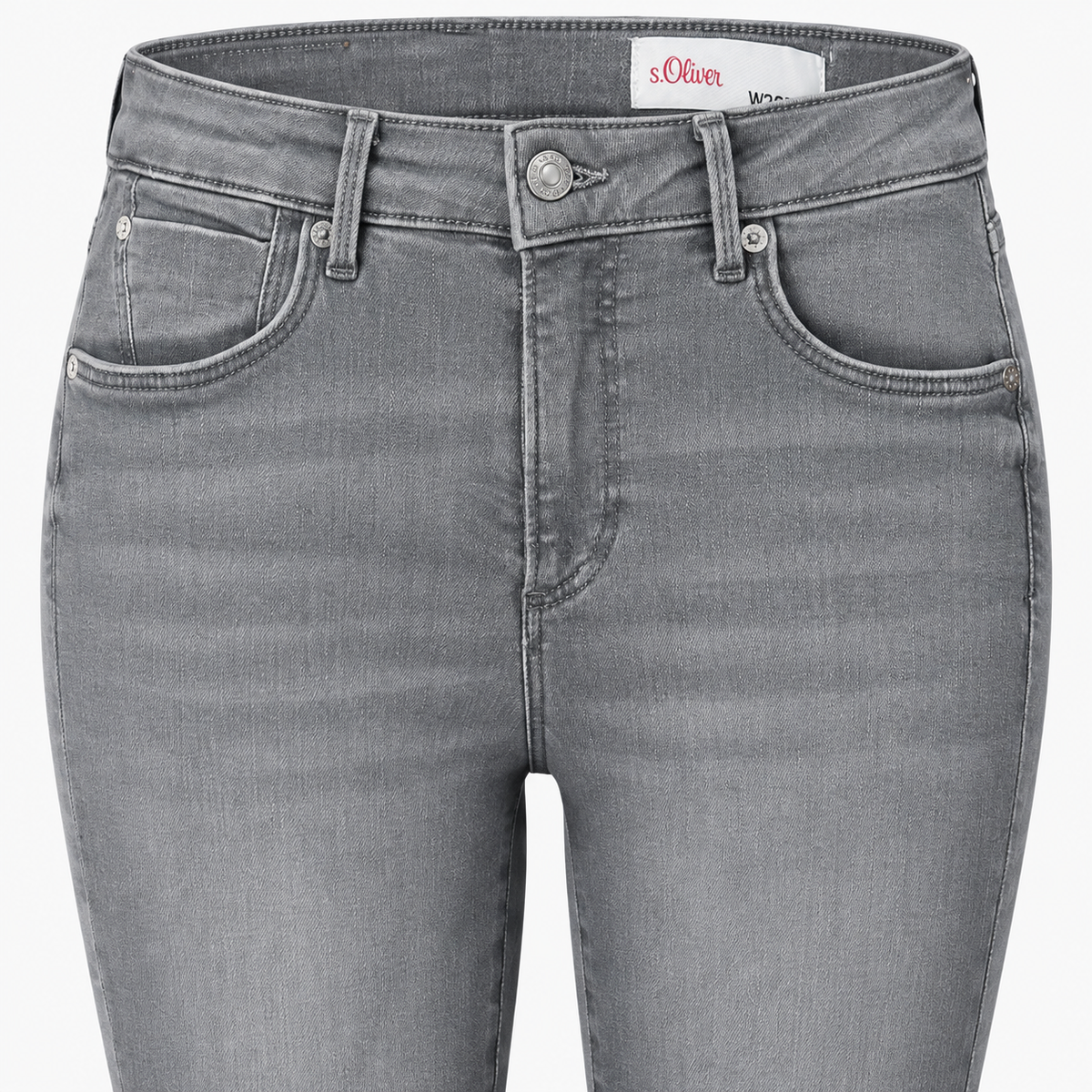 Blugi s.Oliver Izabell gri skinny mid rise