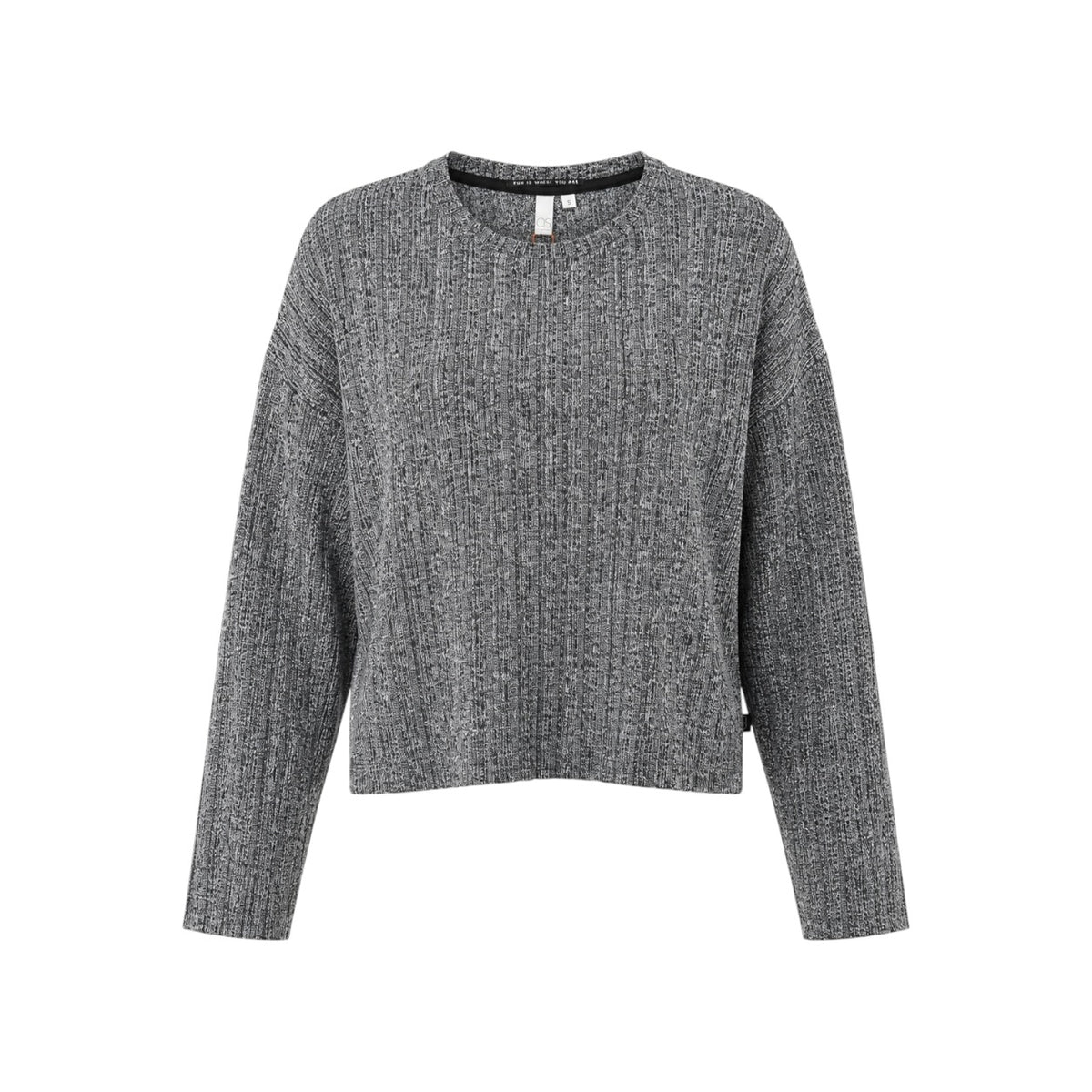 Pulover QS by s.Oliver cu textură reiată și croială oversized