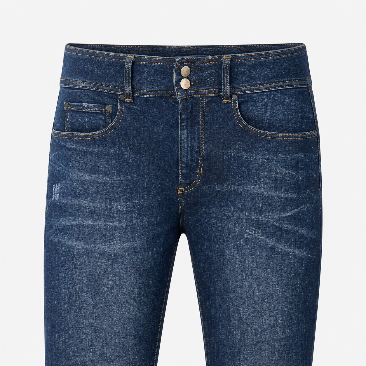 Blugi Guess Shape Up albastru închis skinny