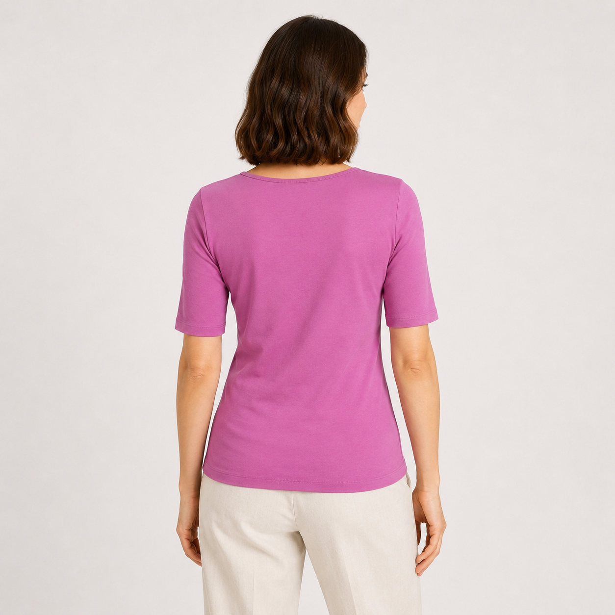 Tricou s.Oliver roz cu decolteu rotund
