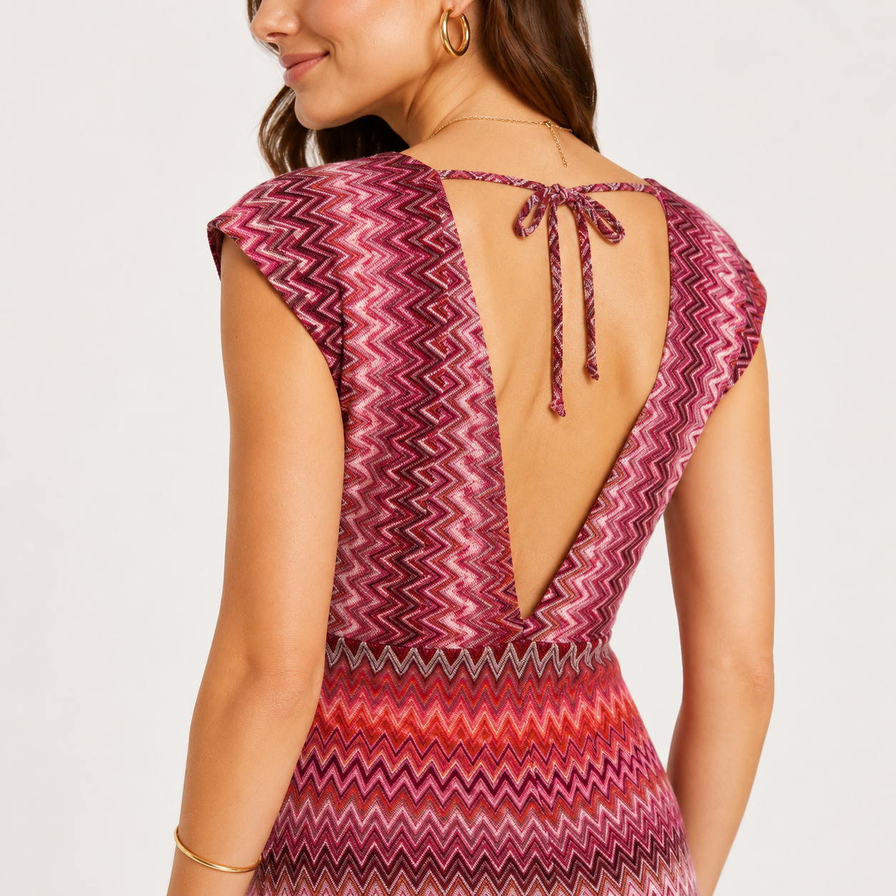 Rochie Comma cu imprimeu zigzag