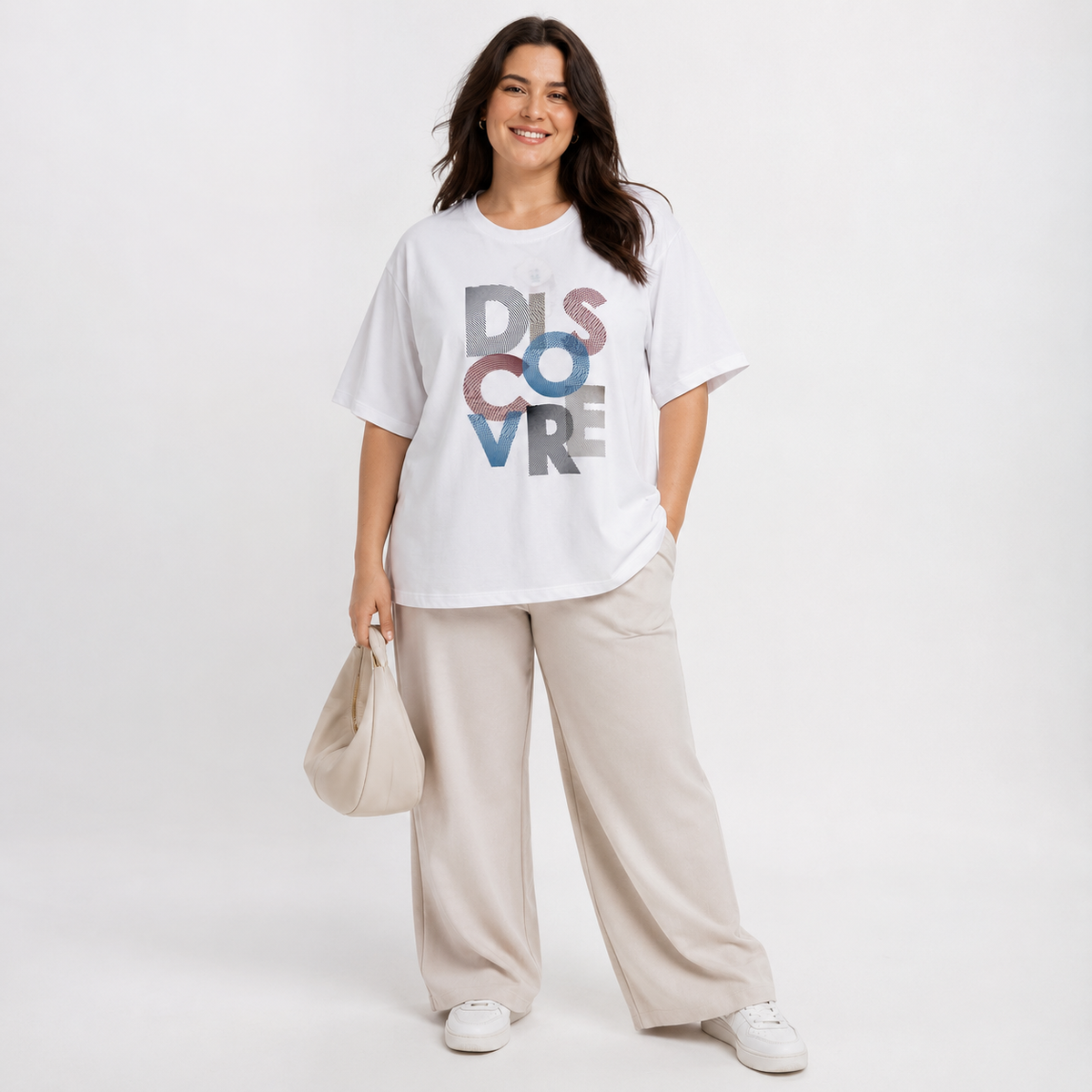 Tricou s.Oliver alb cu imprimeu grafic Discover