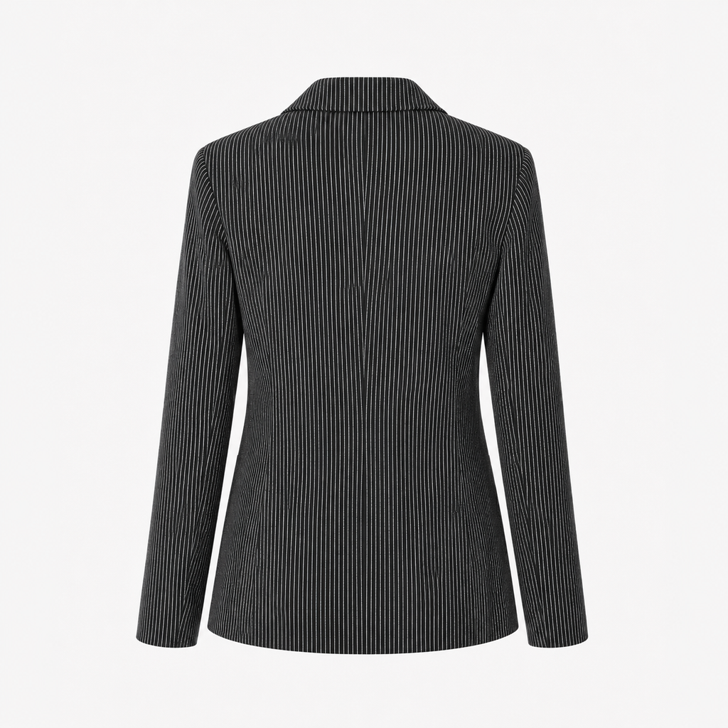Sacou H&M negru cu dungi verticale