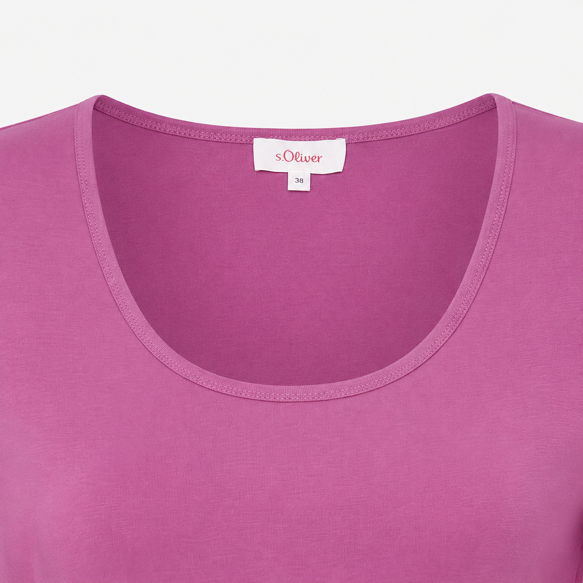 Tricou s.Oliver roz cu decolteu rotund