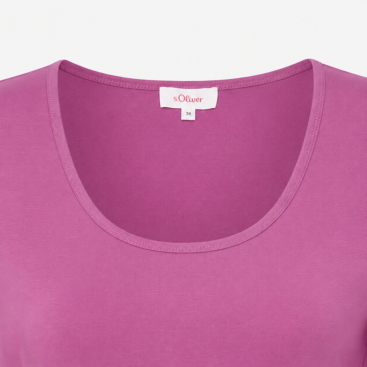 Tricou s.Oliver roz cu decolteu rotund