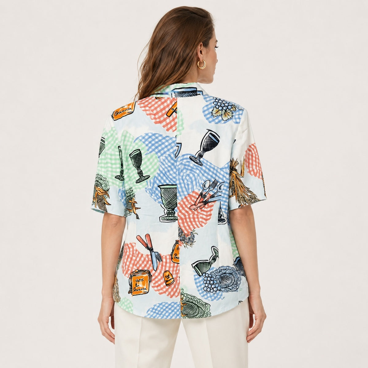 Sacou Louis Féraud vintage de lux cu imprimeu multicolor