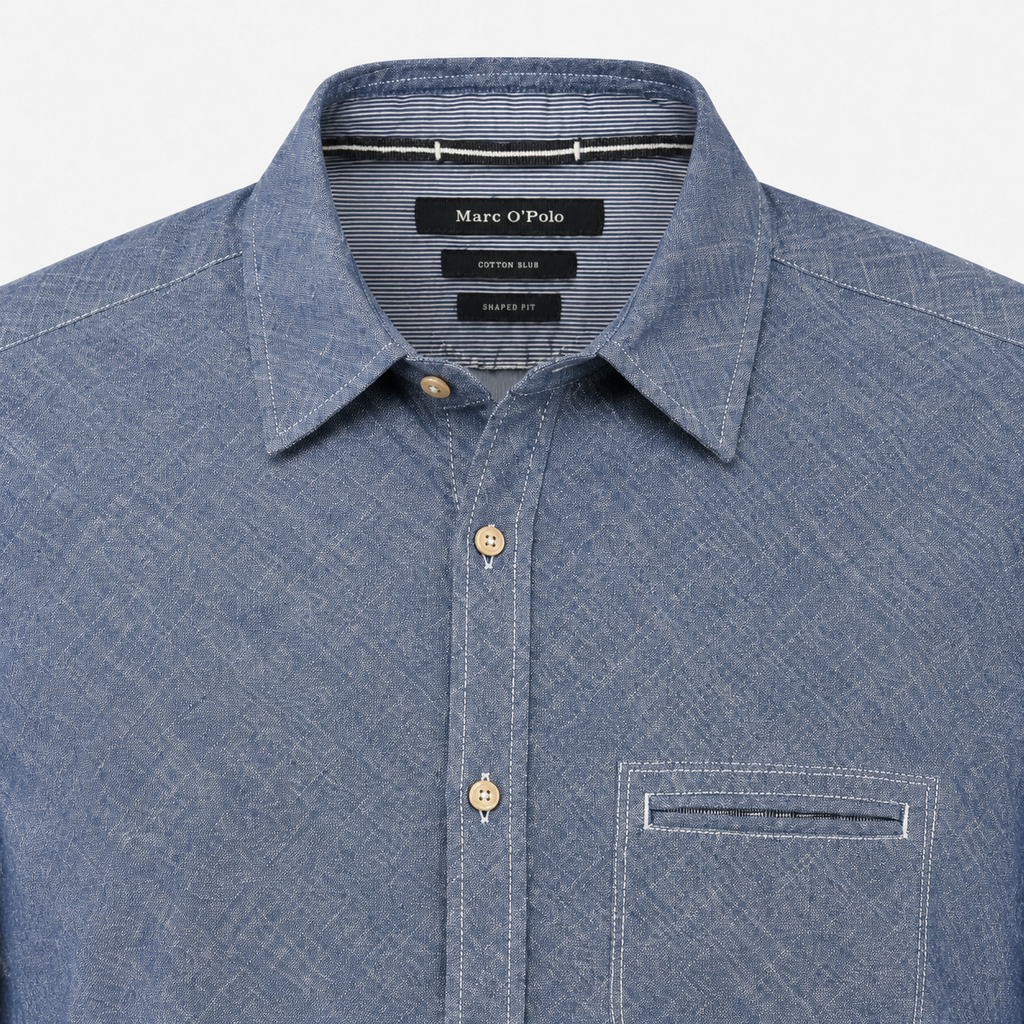 Cămașă Marc O’Polo Cotton Slub Shaped Fit