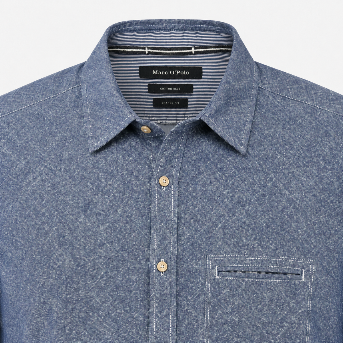 Cămașă Marc O’Polo Cotton Slub Shaped Fit