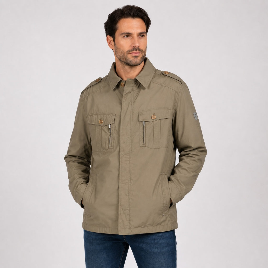 Jachetă Bugatti tip field jacket cu buzunare utilitare