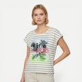 Tricou Gerry Weber Alb În dungi