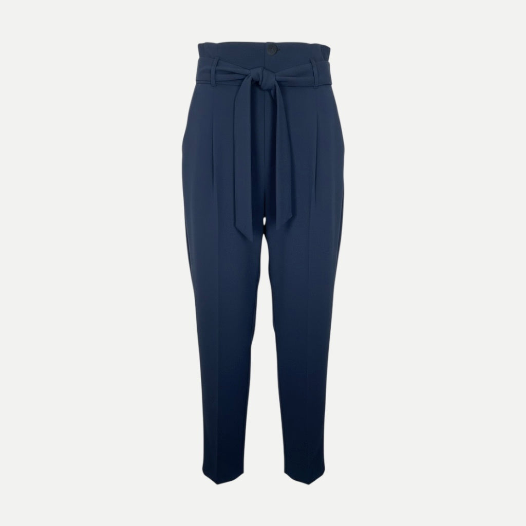 Pantaloni Mango Eleganți Bleumarin