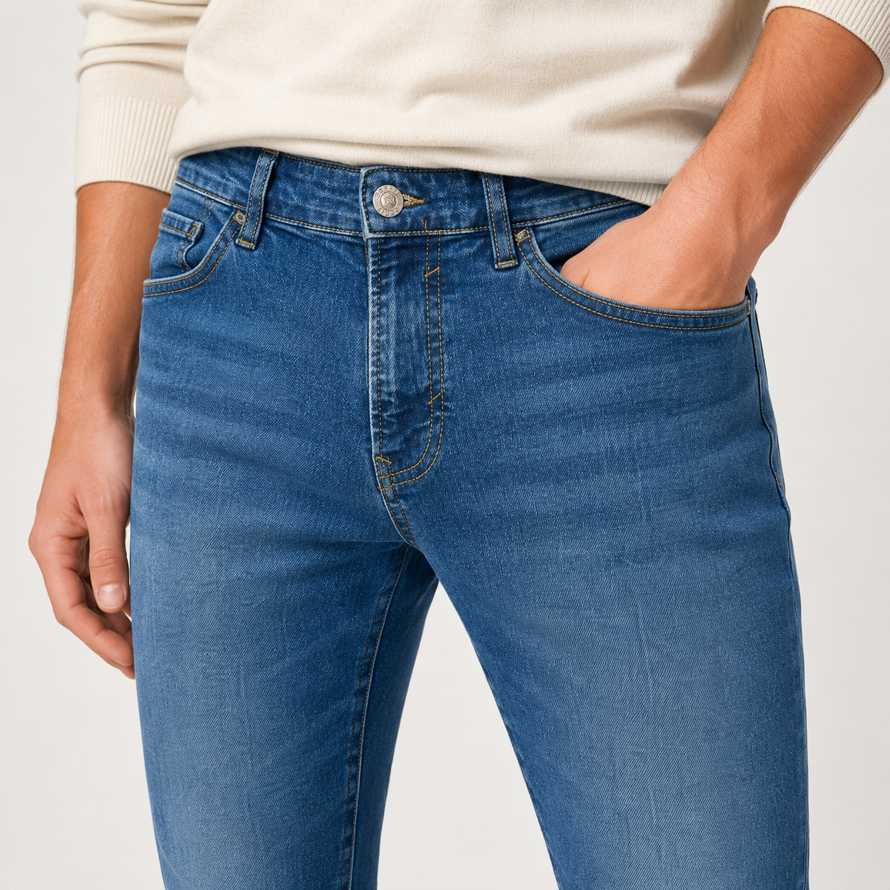 Blugi Esprit slim fit albaștri