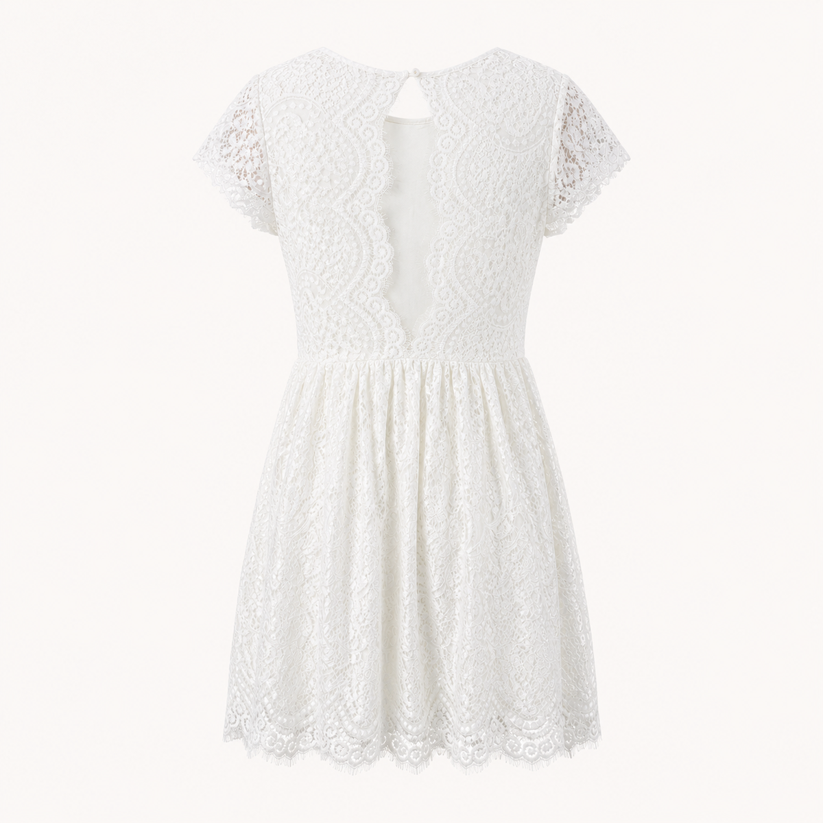 Rochie White and More Lucia albă din dantelă