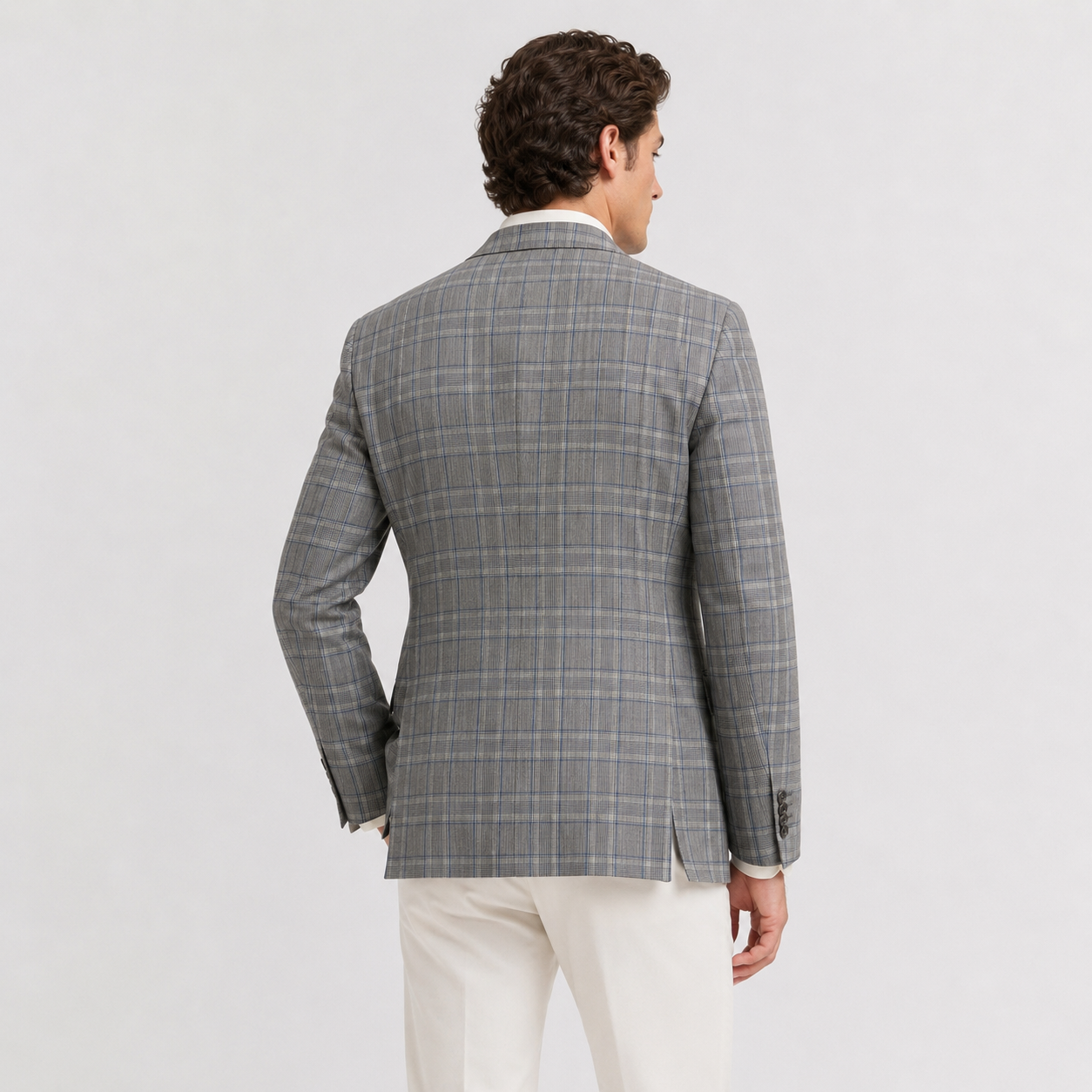 Sacou Corneliani CC Collection gri din lână virgină