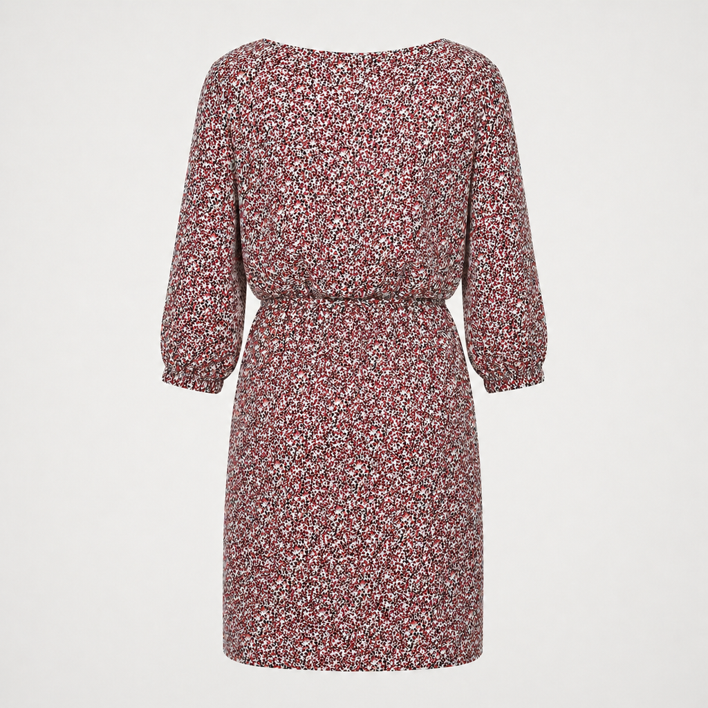 Rochie s.Oliver Black Label cu imprimeu abstract roșu