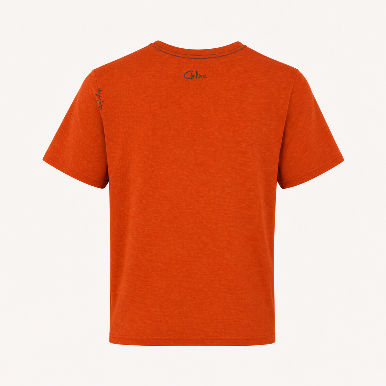 Tricou Chillaz portocaliu cu imprimeu grafic