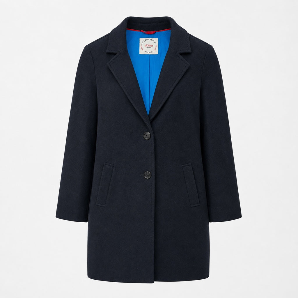 Palton s.Oliver bleumarin cu rever