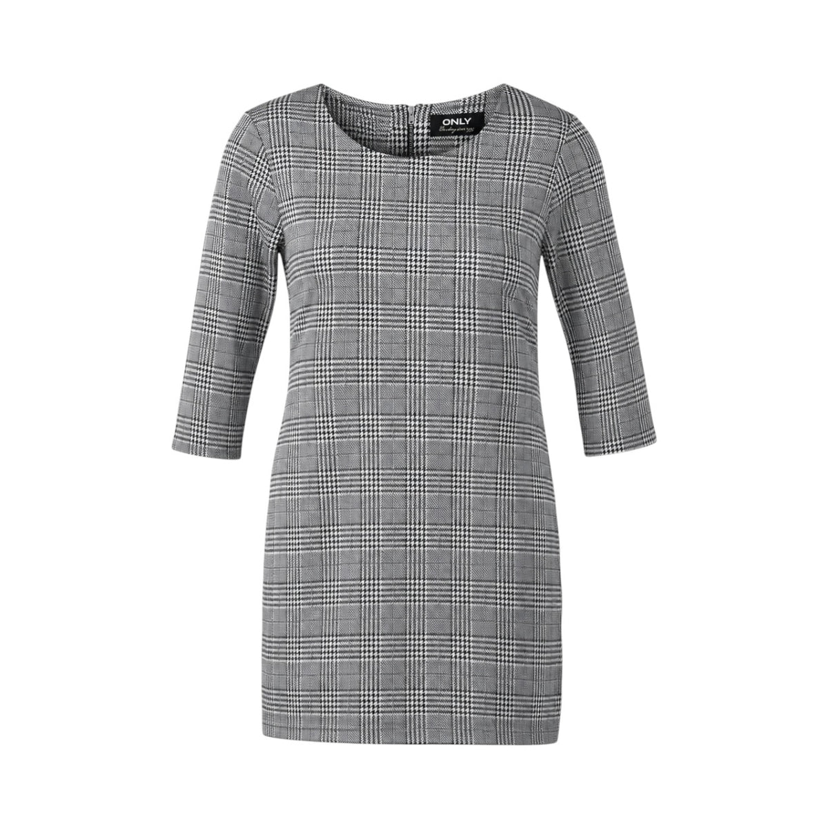 Rochie ONLY Brilliant în carouri Glen Check cu mâneci 3/4