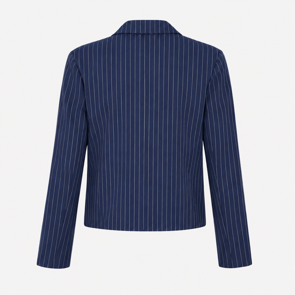 Sacou VILA bleumarin double breasted cu dungi fine