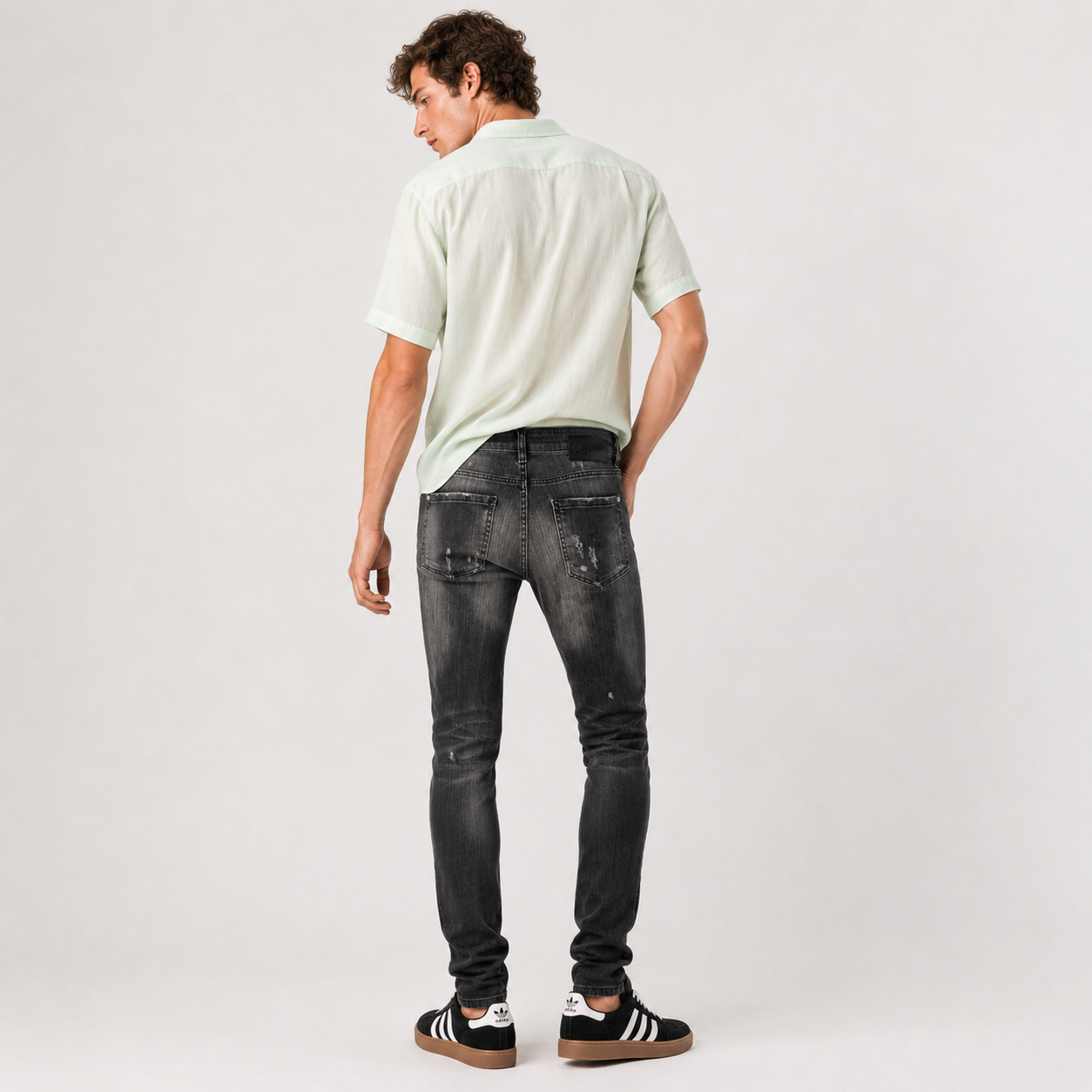 Blugi Dsquared2 Cool Guy negri distressed