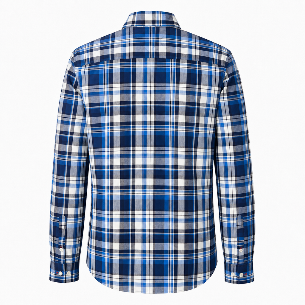 Cămașă Tommy Hilfiger Slim Fit în carouri albastre