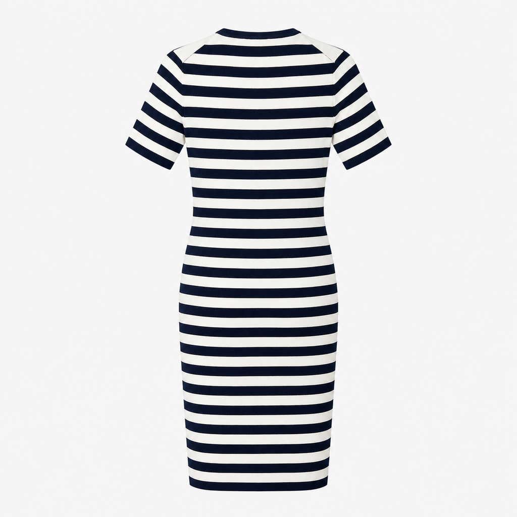 Rochie Nikkie cu dungi navy