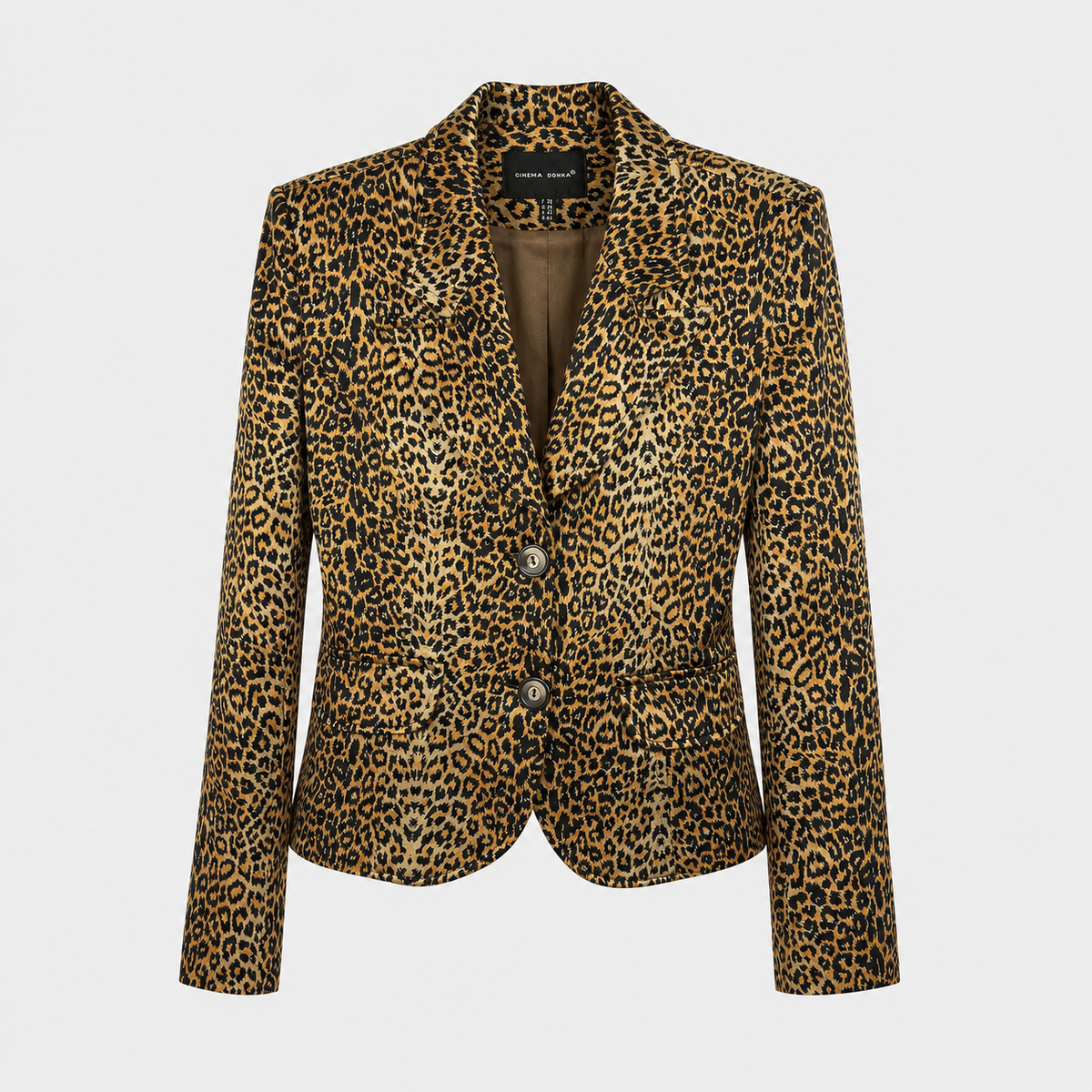 Costum Cinema Donna cu imprimeu leopard, sacou și fustă