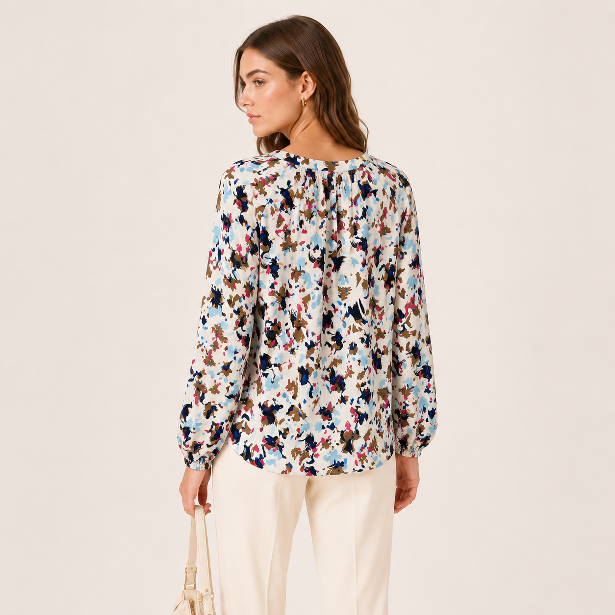Bluză s.Oliver cu imprimeu abstract multicolor