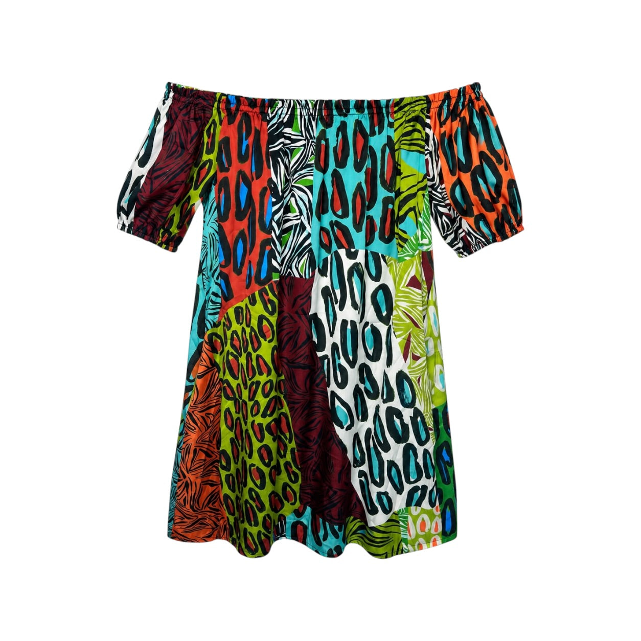 Rochie Marc Cain multicoloră cu umeri goi
