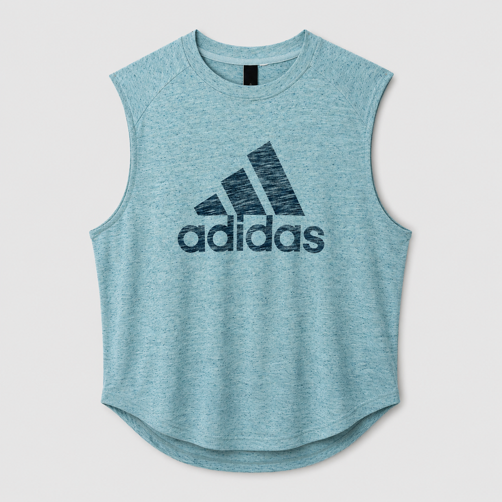 Top sport Adidas albastru cu logo