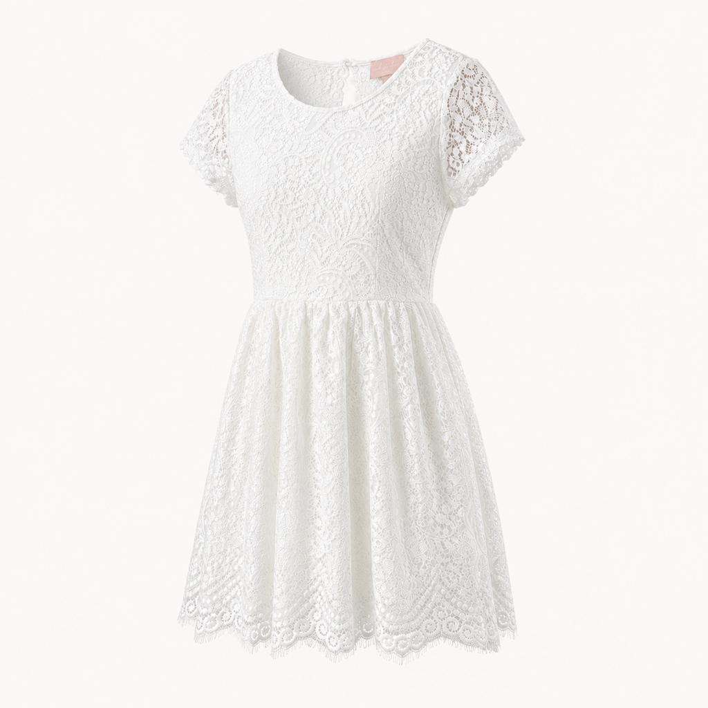 Rochie White and More Lucia albă din dantelă