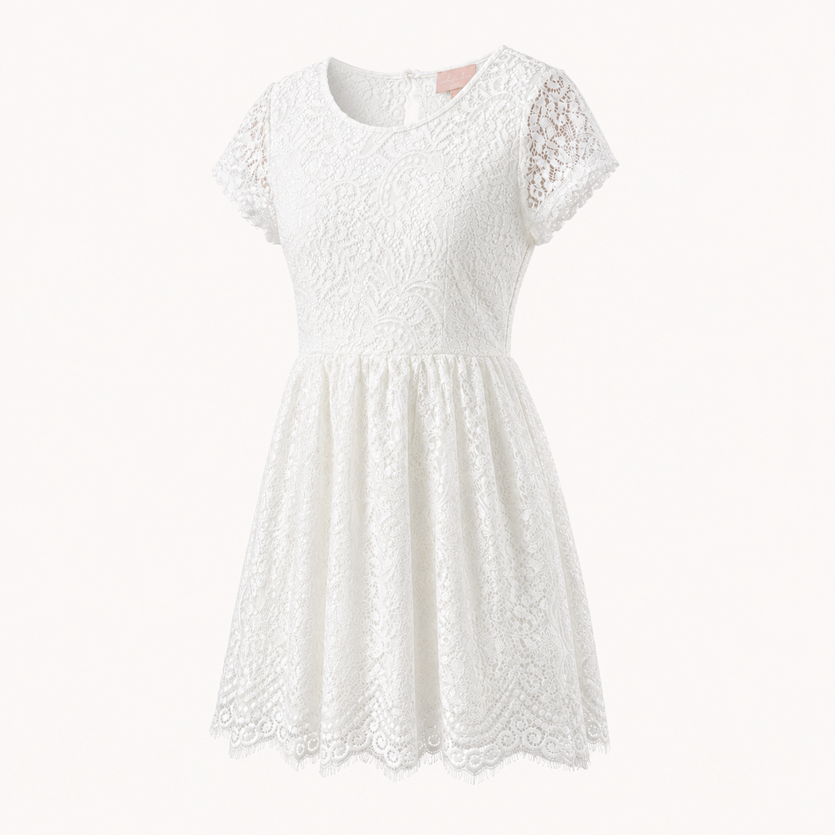 Rochie White and More Lucia albă din dantelă