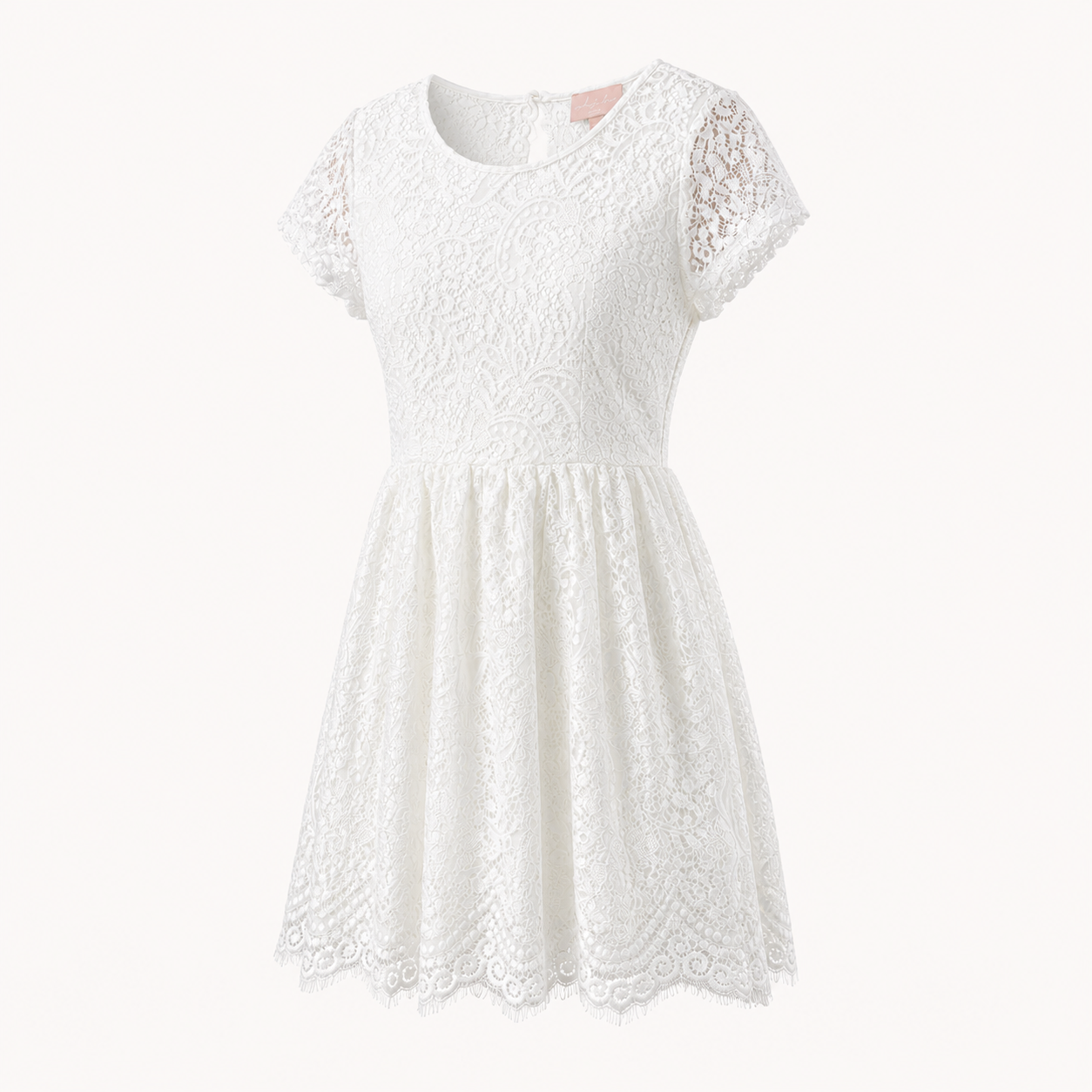 Rochie White and More Lucia albă din dantelă
