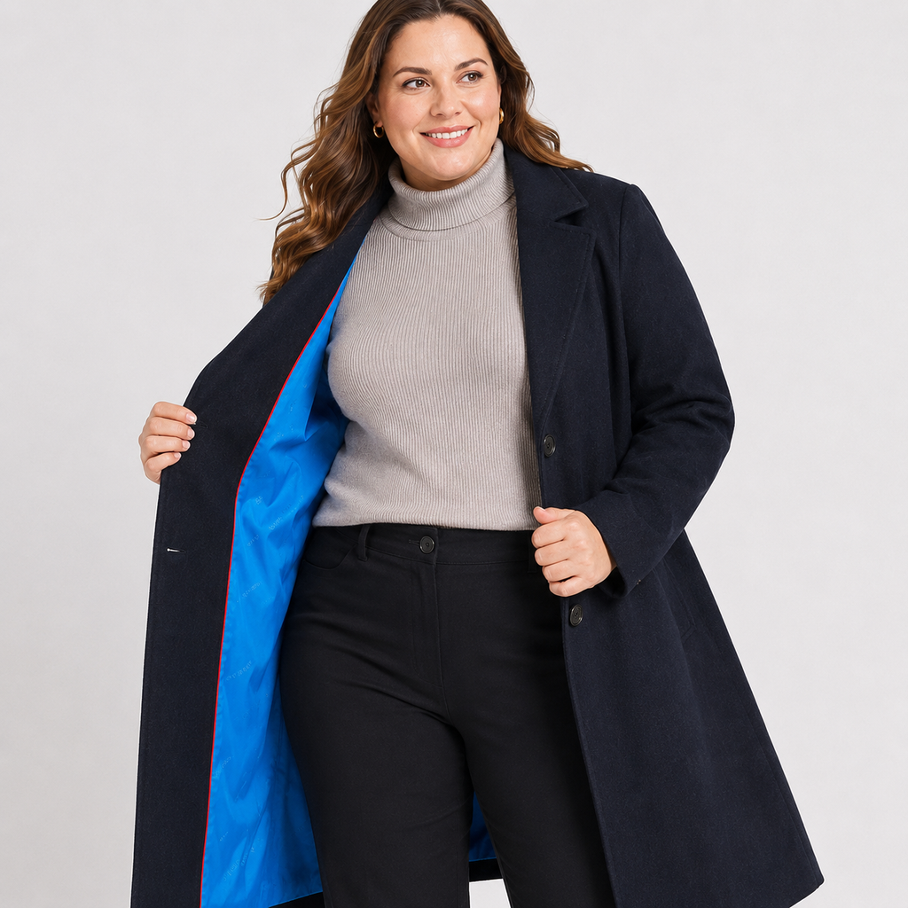 Palton s.Oliver bleumarin cu rever