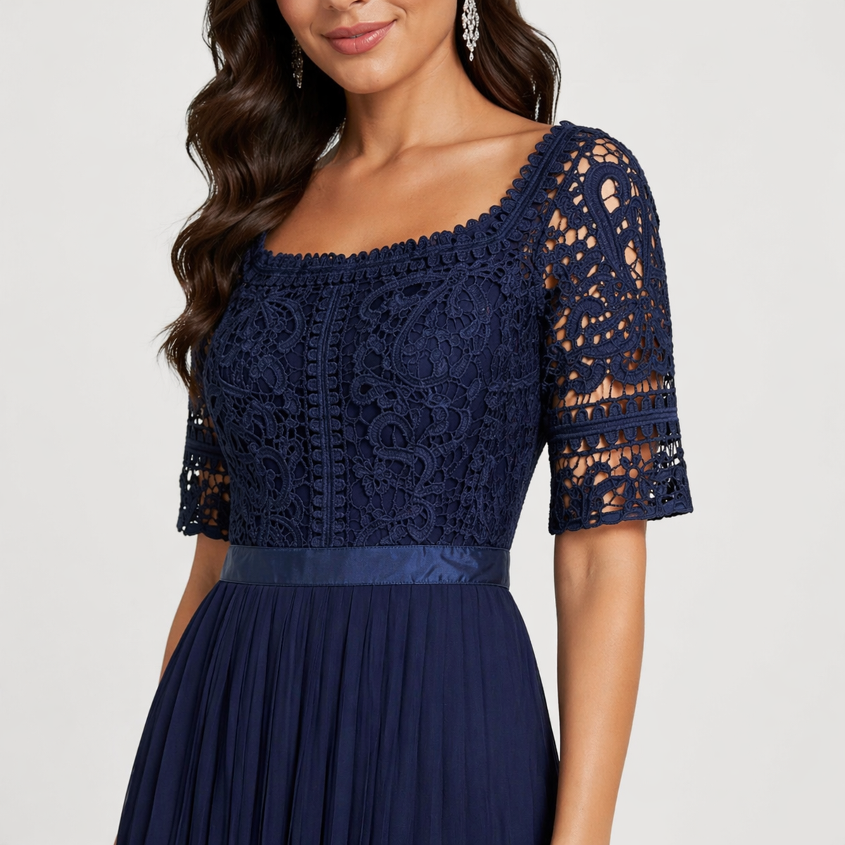 Rochie elegantă bleumarin Little Mistress