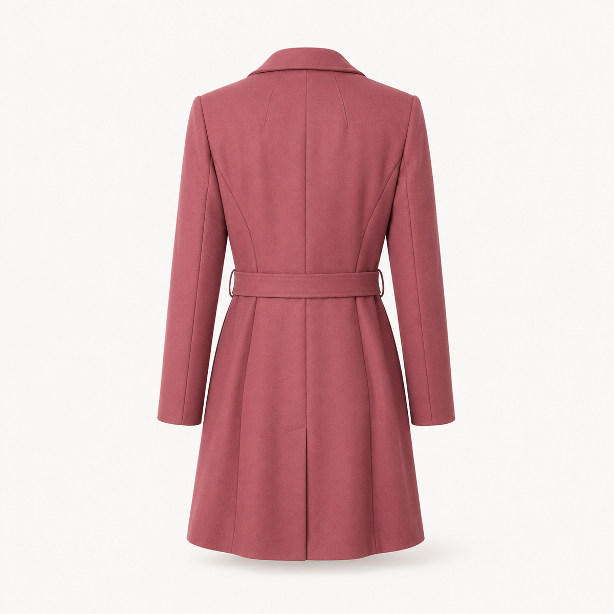 Palton Ted Baker Langley roz cu cordon