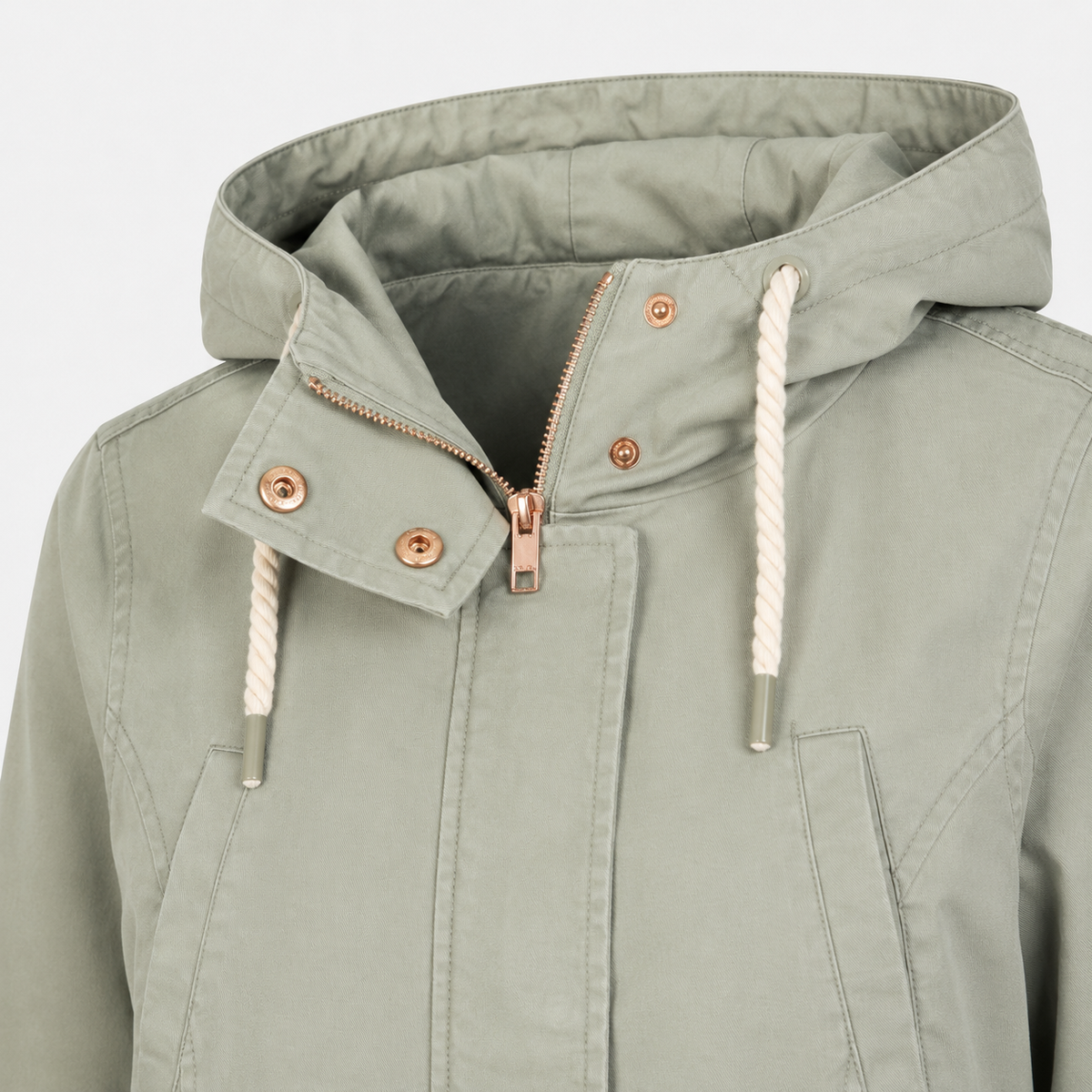 Parka Review cu glugă și talie reglabilă