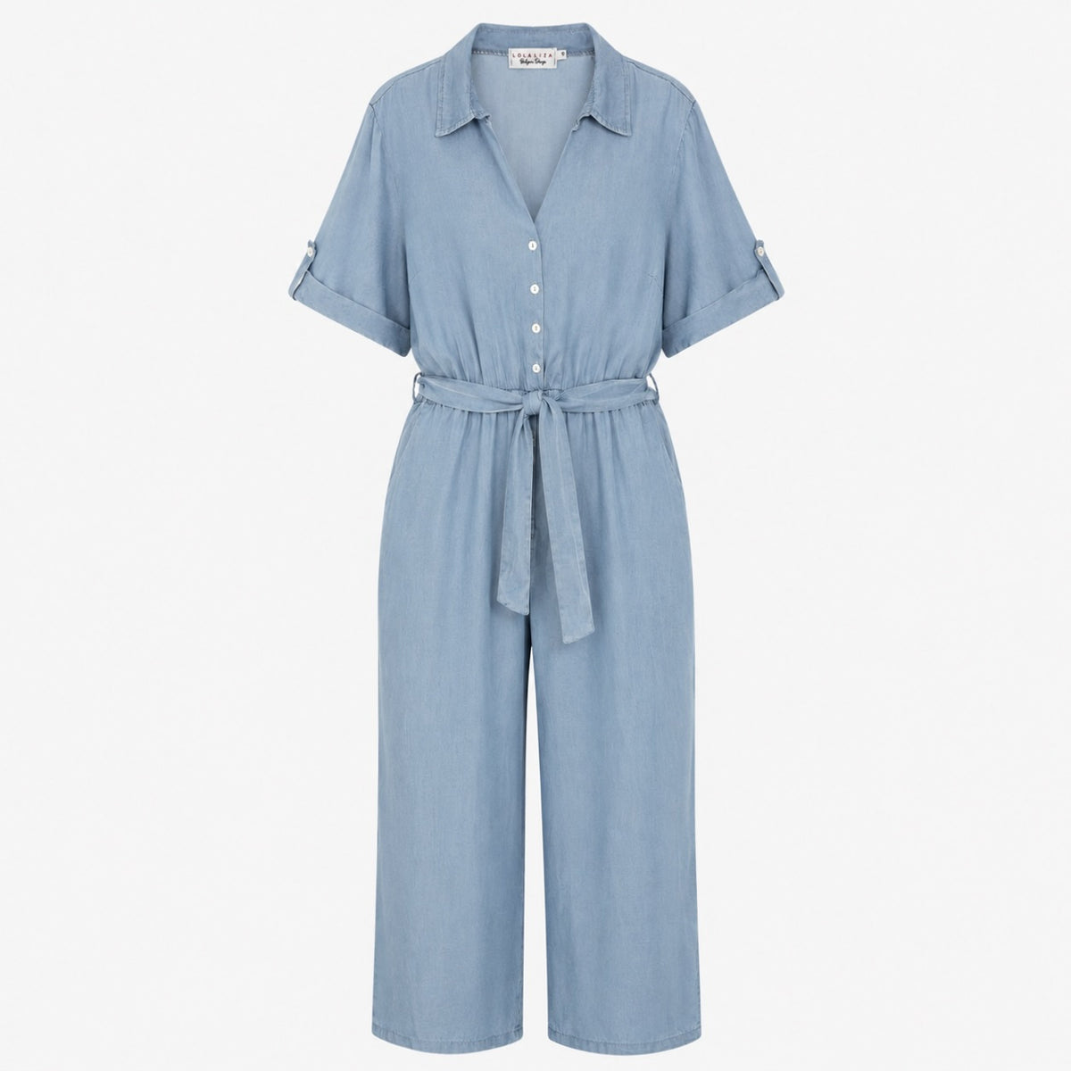 Salopetă LolaLiza albastru deschis wide leg