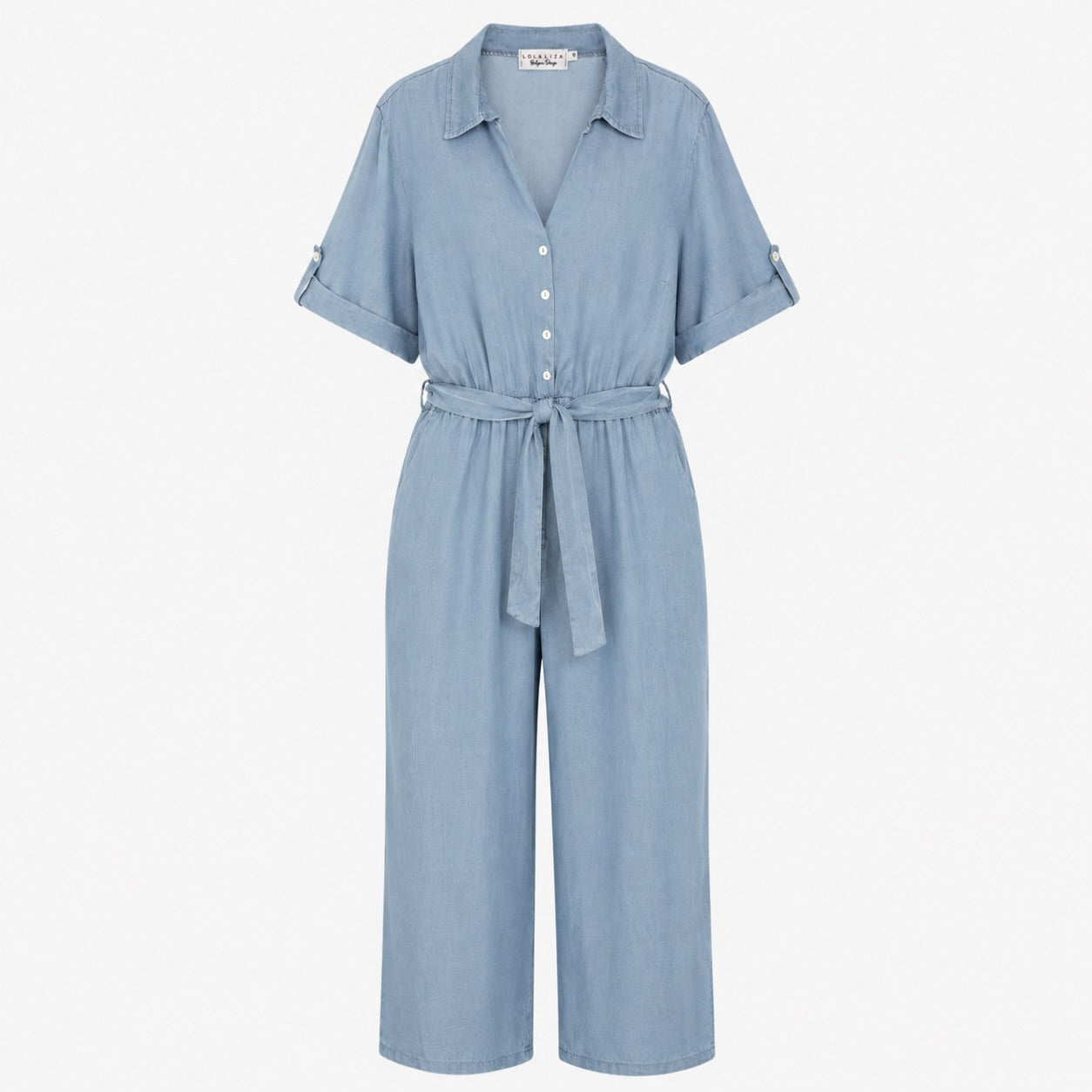 Salopetă LolaLiza albastru deschis wide leg