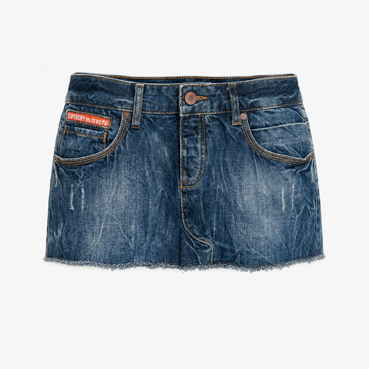 Fustă Superdry Bale Mini din denim