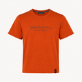 Tricou Chillaz portocaliu cu imprimeu grafic