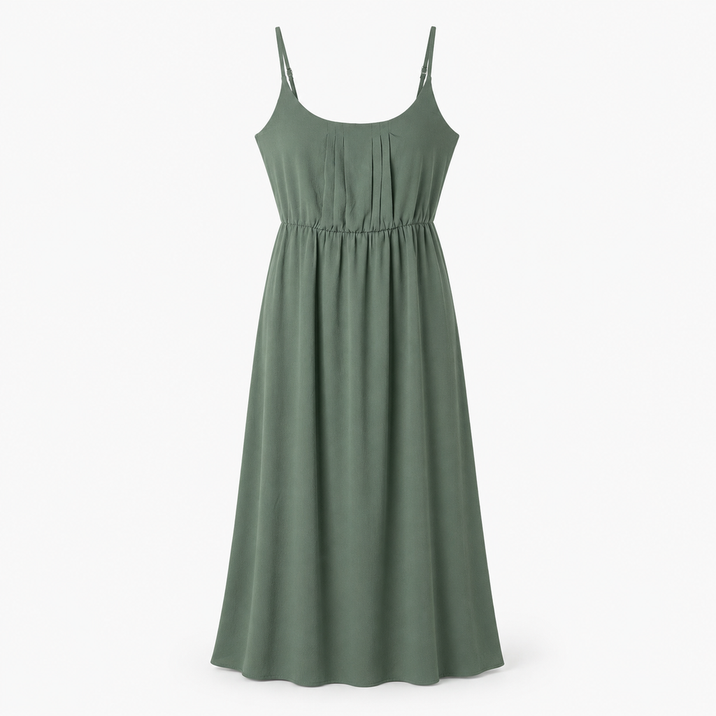 Rochie Vero Moda Sasha maxi verde olive