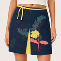 Fustă Ted Baker din denim cu broderie florală