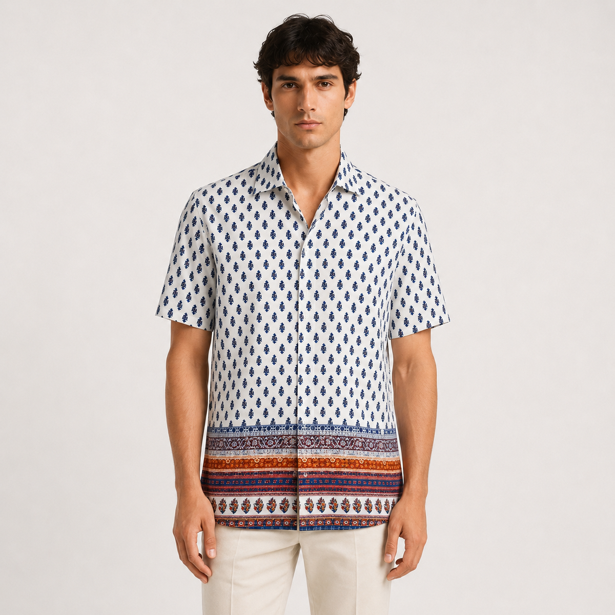 Cămașă Zara regular fit din vâscoză cu imprimeu boho