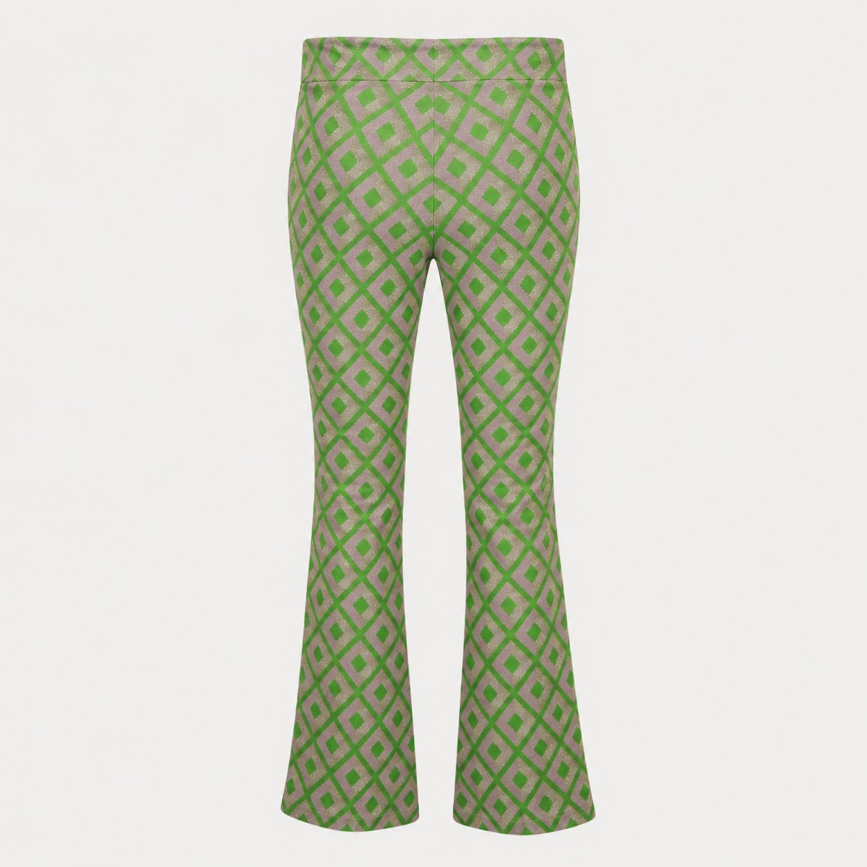 Pantaloni Smashed Lemon cu imprimeu geometric