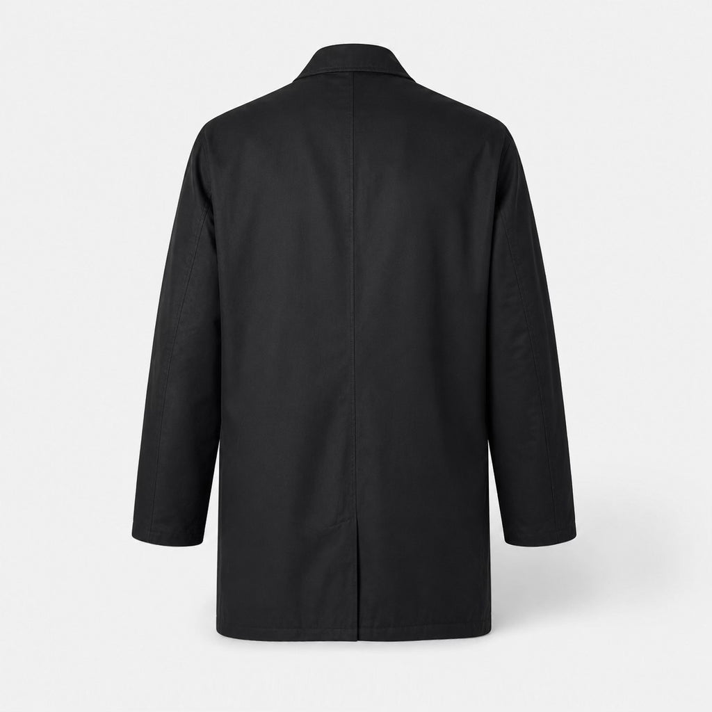 Pardesiu Pierre Cardin negru cu căptușeală în carouri